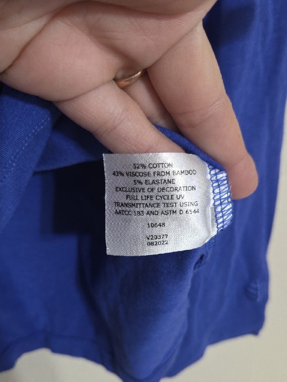 Coolibar Royal Blue Quarter-Zip Sun Shirt - Picture 8 of 9
